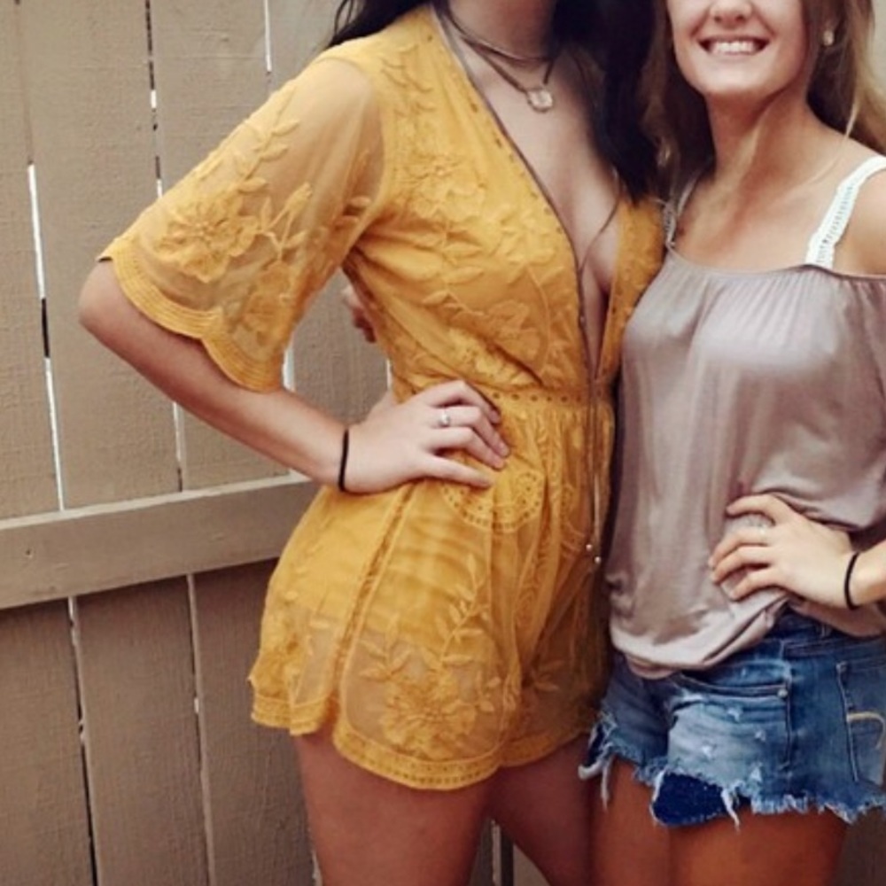 Mustard Yellow Romper